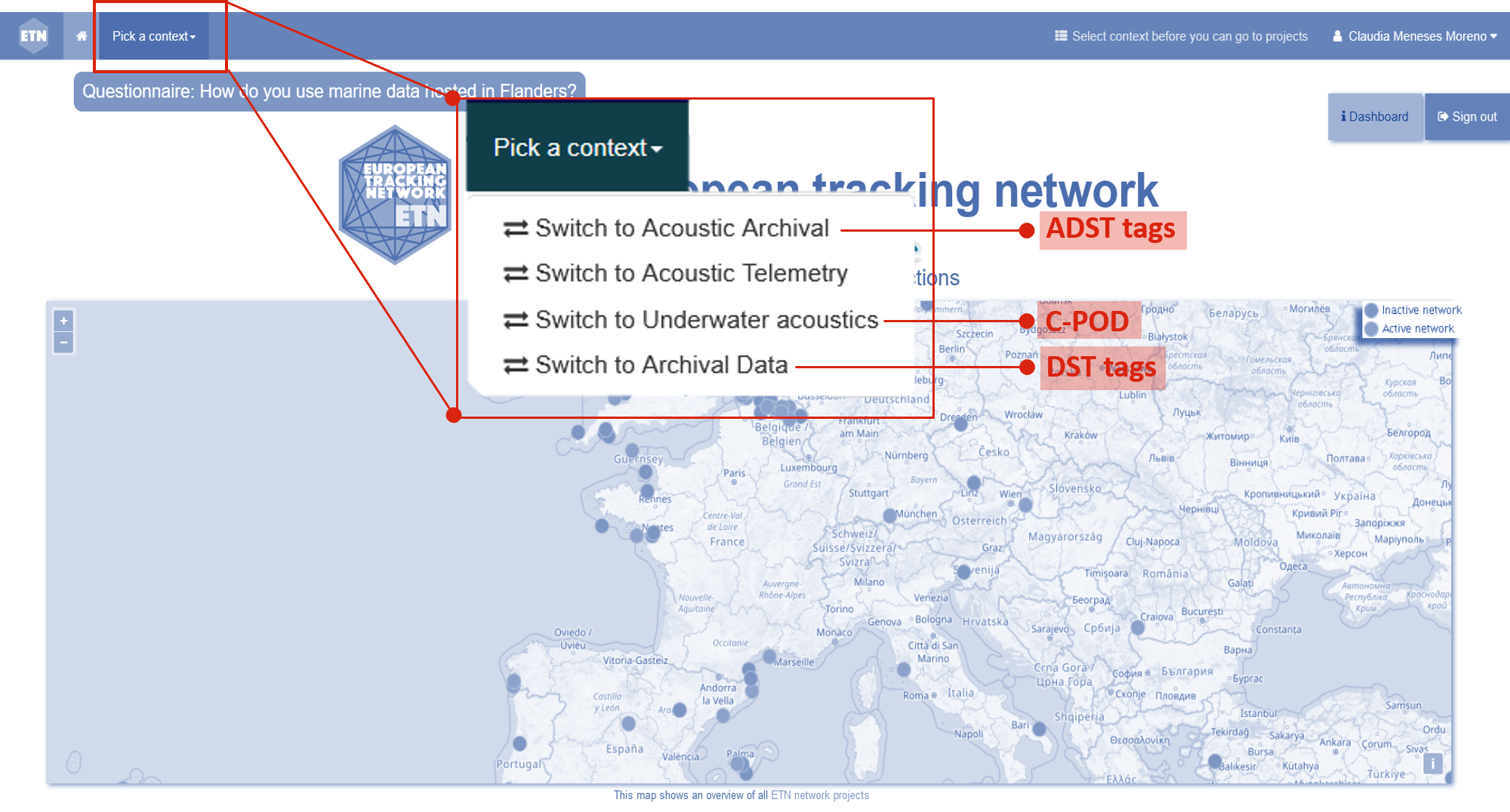 context in ETN