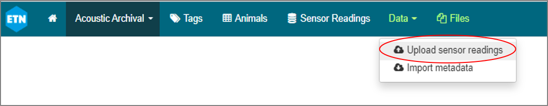 upload sensor readings